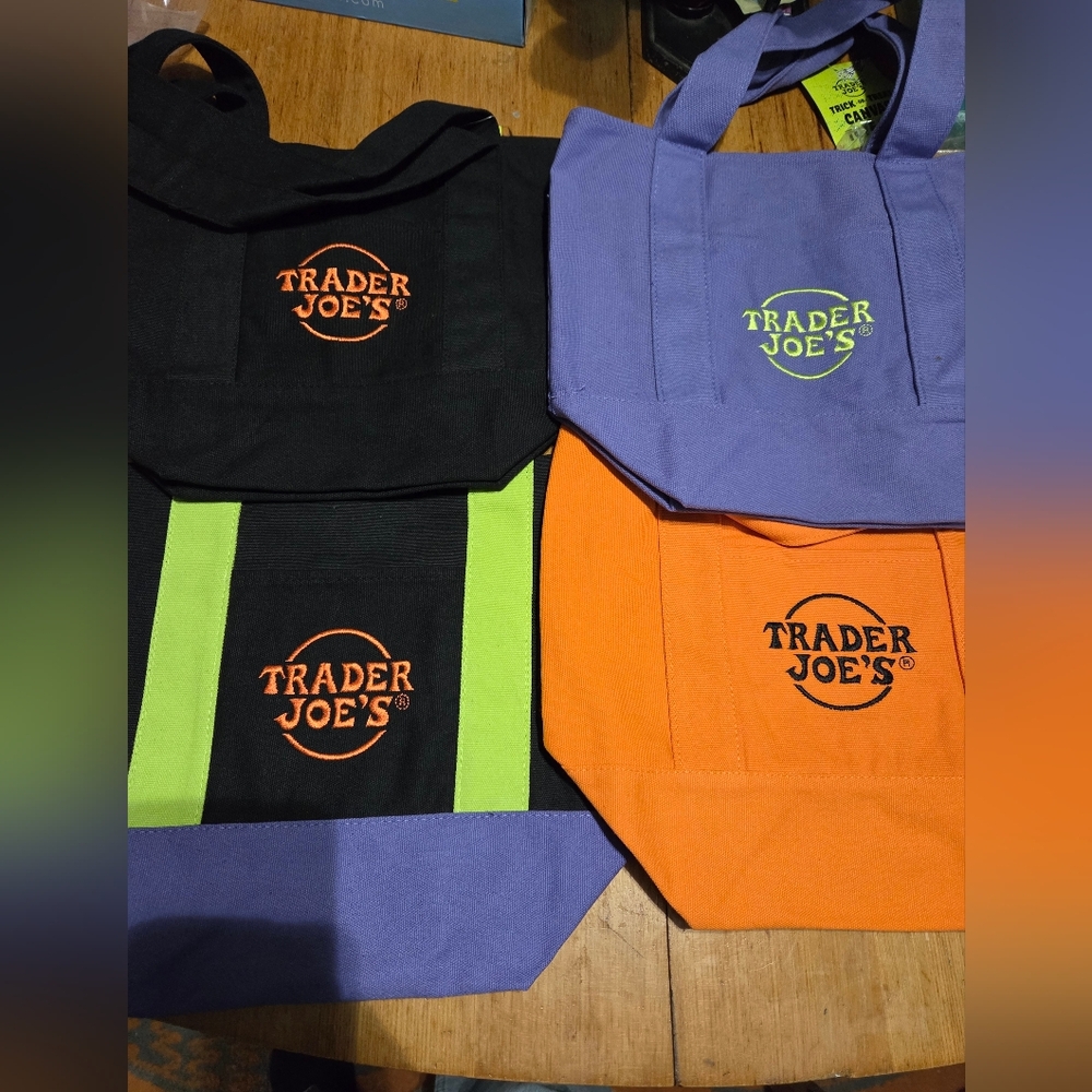 Trader Joes Mini Canvas Tote Bag (Special Edition Halloween)